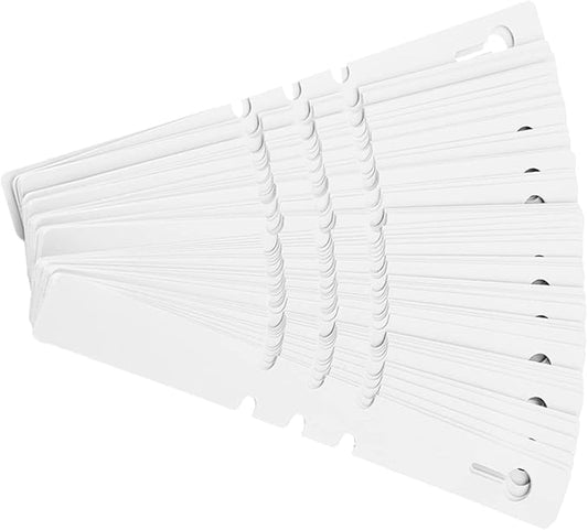 Plant Tags 100 PCS – White PVC Hanging Garden Plant Labels, Wrap Around Nursery Markers for Trees, Flowers & Vegetables