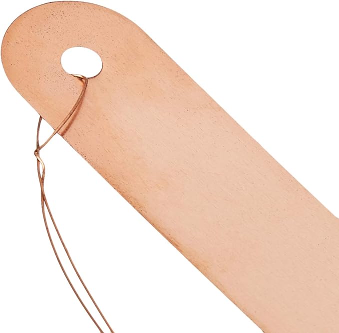 Bosmere Permanent 4-Inch Long Copper Tags with Copper Ties, 20-Pack