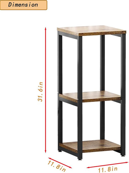 Plant Stand Indoor Corner Tall 3 Tier Metal Modern Flower Storage Plant Shelf Holder for Living Room Balcony Garden,Black (3 Tier-Black)