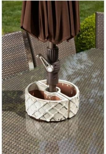 Alfresco Home Cobblestone Umbrella Planter