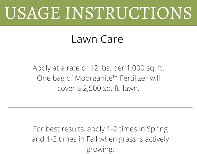 Earth Science Moorganite Lawn/Garden Fertilizer Plant Food, 2500sft Bag