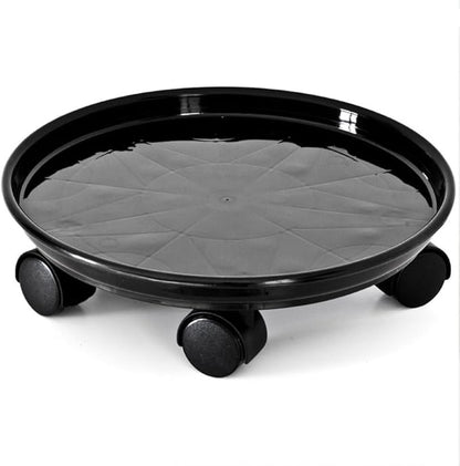 Yiting Plant Caddy with Wheels Heavy-Duty Rolling Plant Stand with Wheels Plant Dolly with Casters for Indoor and Outdoor Plant Roller Base Plant Saucer Mover (13 inch, Black)