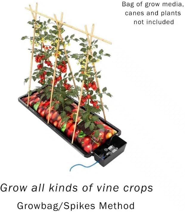 AutoPot Tray2Grow System - Standard Tray2Grow with 25 Gal FlexiTank - Self-Watering, Gravity-Fed Hydroponic Indoor System, Black