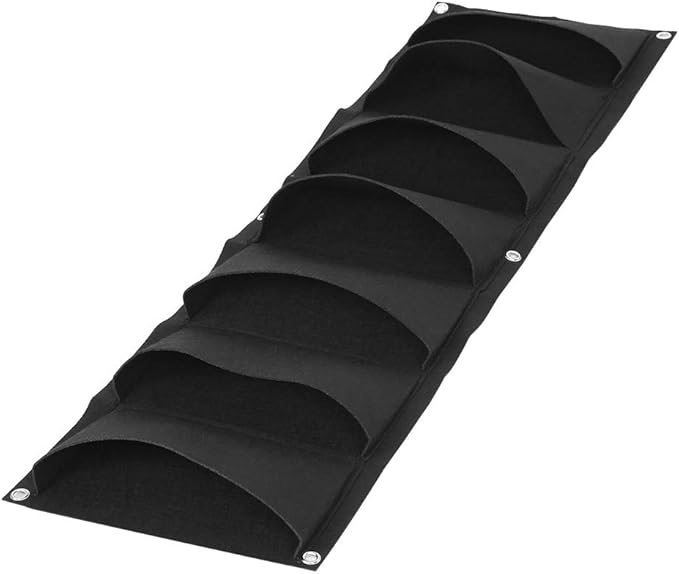 Zerone Vertical Garden Planter, Hanging Grow Bag with 7 Pockets, Wall Mount Plant Container