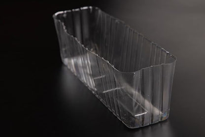 Clear Plastic Liners Inserts for Wood Boxes and Planters (10.5”x 3” x 3.5”) (Sell in Pack of 12) (to fit12 Planter) (L120404)