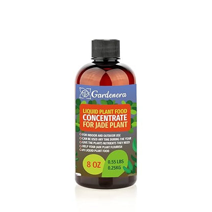 Gardenera Plant Growth Superfood for Jade Plant with 18 Essential Vitamins & Minerals - Organic Plant Food Fertilizer - Micro-Fungi and Bio-Organisms for Jade Plant Care & Growth Enhancement - 8oz
