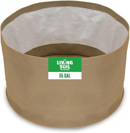 Sustainable Village Blumat Grow Bags - 65-Gallon Fabric Pots for Plants - Breathable Waterproof Cloth Pots with MoistureLock Technology - Promotes Strong and Healthy Roots