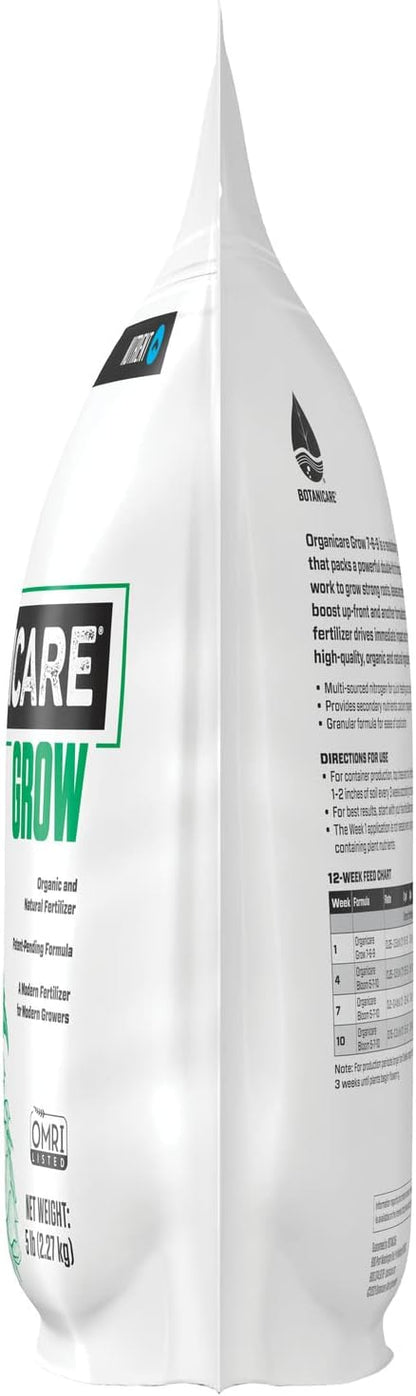 Botanicare Organicare Grow - Organic and Natural Granular Fertilizer for the Vegetative Stage, 5 lbs.