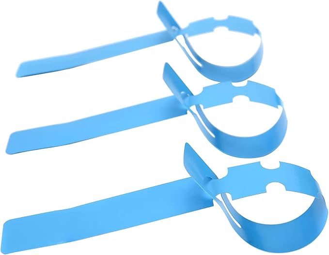 Kecoya 200pcs Plastic Plant Labels, Waterproof Plant Tree Tags and Labels, Wrap Around Plant Label Tags, Adjustbale Hanging Plant Tag and Labels. (Blue)