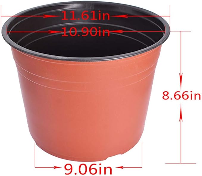 11.6" Seedling Pots Plastic Plant Pots Seedling Cups Nursery Pots Plant Container for Indoor Outdoor Plants Seeds Germination, Seedlings Growing, Succulents Planting 50 Pcs