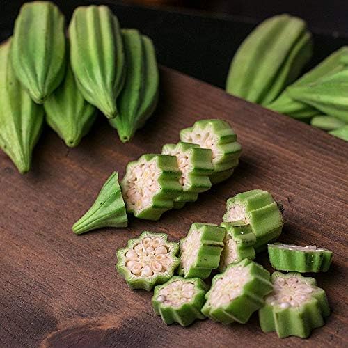Seeds Green Okra Bamia (Lady's Finger) Non GMO Vegetable for Planting