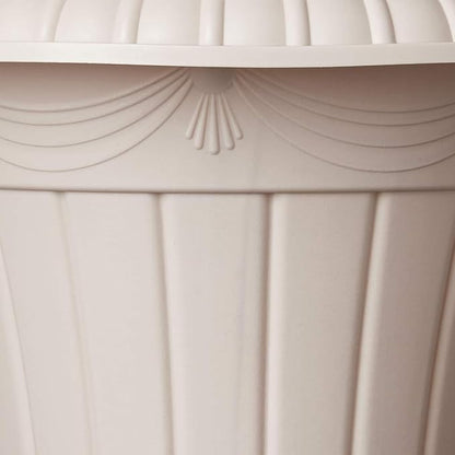 Arcadia Garden Products PL20TP Classic Traditional Plastic Urn Planter Indoor/Outdoor, 10" x 12", Taupe