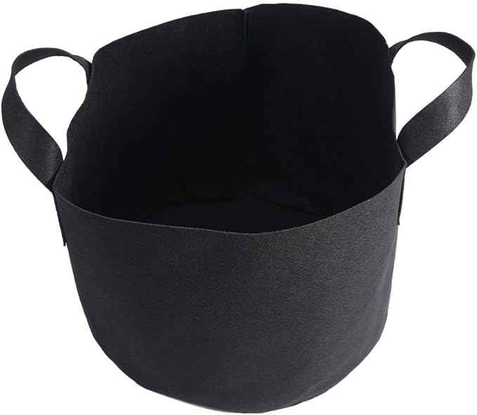 Black Felt Plants Growing Bag, Plant Grow Bags Garden Bag to Grow Vegetables, Vegetable Potato Planter Containers Flower Aeration Planting Pot Container for Planting Potatoes (7 Gallon (30 x 35cm))