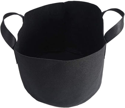 Black Felt Plants Growing Bag, Plant Grow Bags Garden Bag to Grow Vegetables, Vegetable Potato Planter Containers Flower Aeration Planting Pot Container for Planting Potatoes (7 Gallon (30 x 35cm))