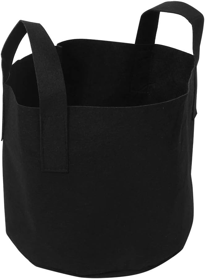 Plant Grow Bag, Thickened Nonwoven Fabric Planting Pot with Handle Aeration Planting Pot Container 1/2/3/5/7/10 Gallon 1Pc (25 x 30 cm (5 Gallons))