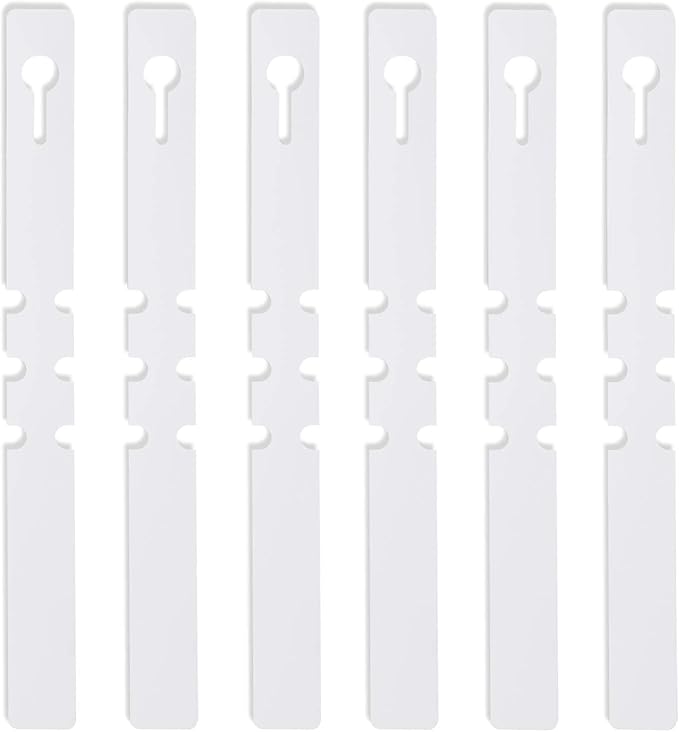 KINJOEK 1200 PCS White Plant Labels, Adjustable Wrap Around Waterproof Hanging Garden Plant Tags for Identifying Various Plants, 2x20cm