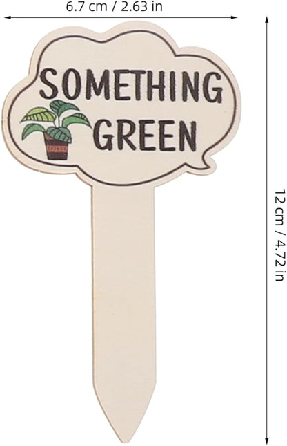 HANABASS 75pcs Funny Wooden Plant Markers Garden Tags for Decor Cute Labels for Flowers Stylish Wooden Stakes for Neat Garden Organization
