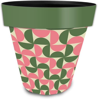 Briarwood Lane Pink and Green Modern Planter