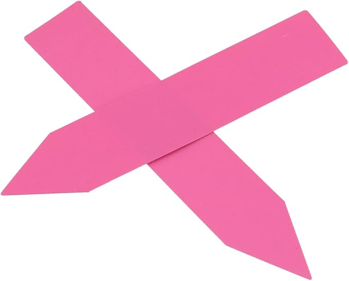 200 Pcs 4" Plant Labels Plastic Garden Signs Plant Marker Garden Markers for Outdoor Plants Name Sign, Pink