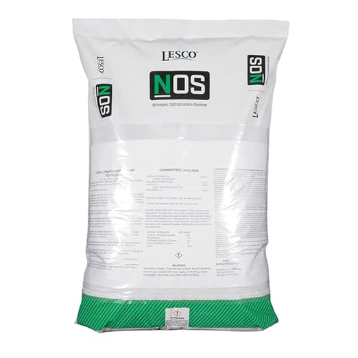 Lesco 18-24-12 Starter Fertilizer NOS - 50 lb - Covers 12,000 sqft. Non-Returnable (Nitrogen Optimizing System) for Increased nitrogen use Efficiency and Extended Greening