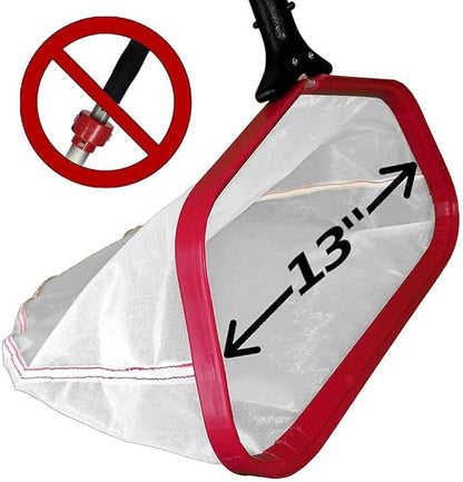 ProTuff 13" Spa Silt Net for PROS – “490 Promise” Unlimited, Unconditional Replacement - Heavy Duty Ultra Fine Mesh Silt & Sand Skimmer Cleans 3X Faster Than Vacuum - 13 inch Leaf Rake Bag for Pollen