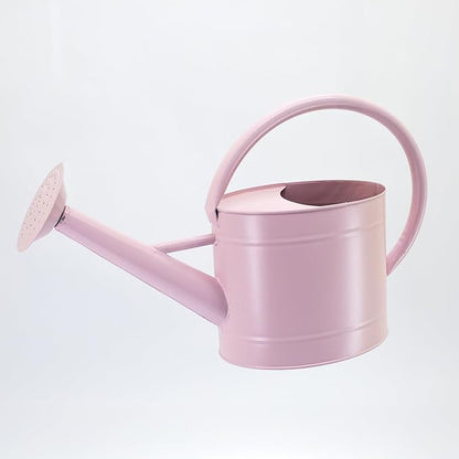 1.3 Gallon Watering Can, Matte Pink Finish, Galvanized, Metal Watering Can with Remove Spout, Perfect Water Can for Plants Indoor & Outdoor
