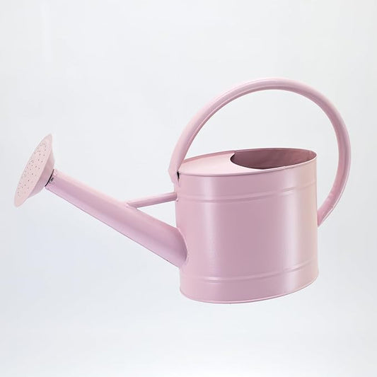 1.3 Gallon Watering Can, Matte Pink Finish, Galvanized, Metal Watering Can with Remove Spout, Perfect Water Can for Plants Indoor & Outdoor
