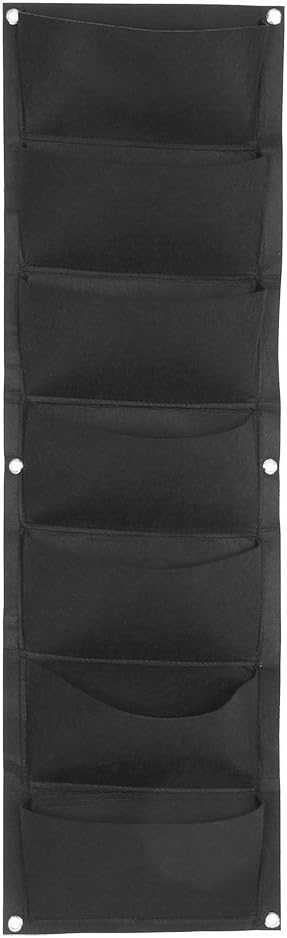 Zerone Vertical Garden Planter, Hanging Grow Bag with 7 Pockets, Wall Mount Plant Container