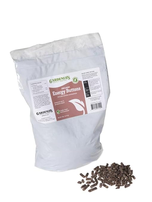 Gardener's Supply Company Organic All-Natural Super Plant Food Fertilizer | Nutrient Rich Energy Buttons for Houseplants and Vegetables - 5 lbs
