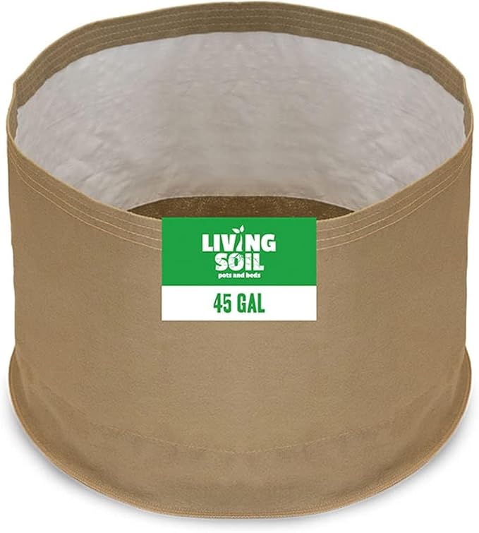 Sustainable Village Blumat Grow Bags - 45-Gallon Fabric Pots for Plants - Breathable Waterproof Cloth Pots with MoistureLock Technology - Promotes Strong and Healthy Roots - 5 Pack