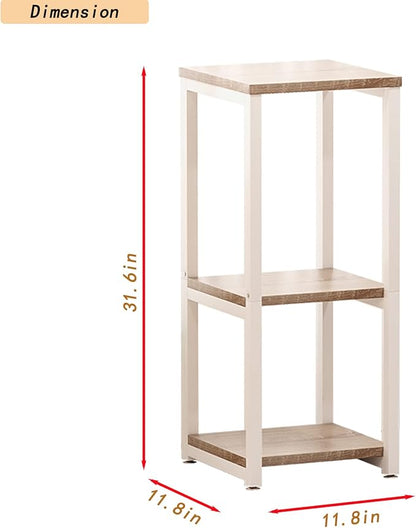 Plant Stand Indoor Corner Tall 3 Tier Metal Modern Flower Storage Plant Shelf Holder for Living Room Balcony Garden,White (3 Tier-White)