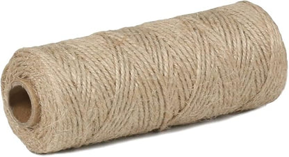 PerkHomy Garden Twine Strong Natural Jute 328 Feet Long Brown Twine for Gardening Tomato Climbing Plant Tie Floristry Crafts Gift Wrapping Packing Decor (Brown 2.5mm * 328feet)