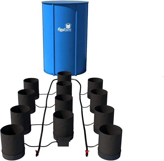 Happy Hydro AutoPot XL Fabric Pot Systems, 1-100 Pots (5gal, 12 Pot with Reservoir)