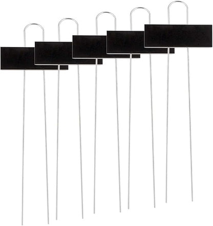 25pcs Metal Plant Labels Garden Markers Planting Tags Stake Plant Tags Markers Name Plate for Vegetable Flower Seeds (Black Iron)