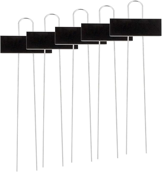 25pcs Metal Plant Labels Garden Markers Planting Tags Stake Plant Tags Markers Name Plate for Vegetable Flower Seeds (Black Iron)