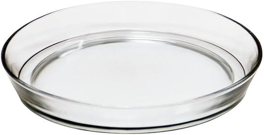 Achla Designs 8 3/4-in Glass Plate, Plant Tray Terrarium Saucer