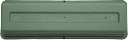 Bloem Dura Cotta 18" Basil Resin Rectangle Window Box Planter with Saucer Tray for Indoor and Outdoor Gardening