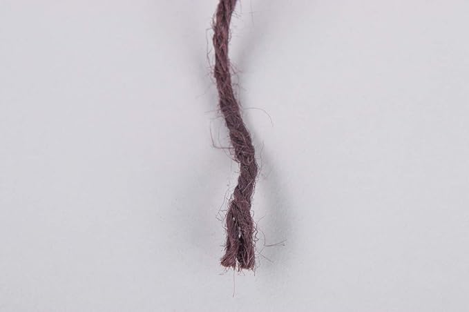 Rayher 4-Fold Natural Jute Thread, for Decorations and Gardening Work, Dark Brown 3.5 mm, 280m Spool