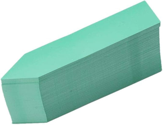 100Pcs Plant Labels Reusable Plastic PVC Stakes Tags Nursery Garden Pot Marker for Plants Indentification (4 x 0.8Inch Green)