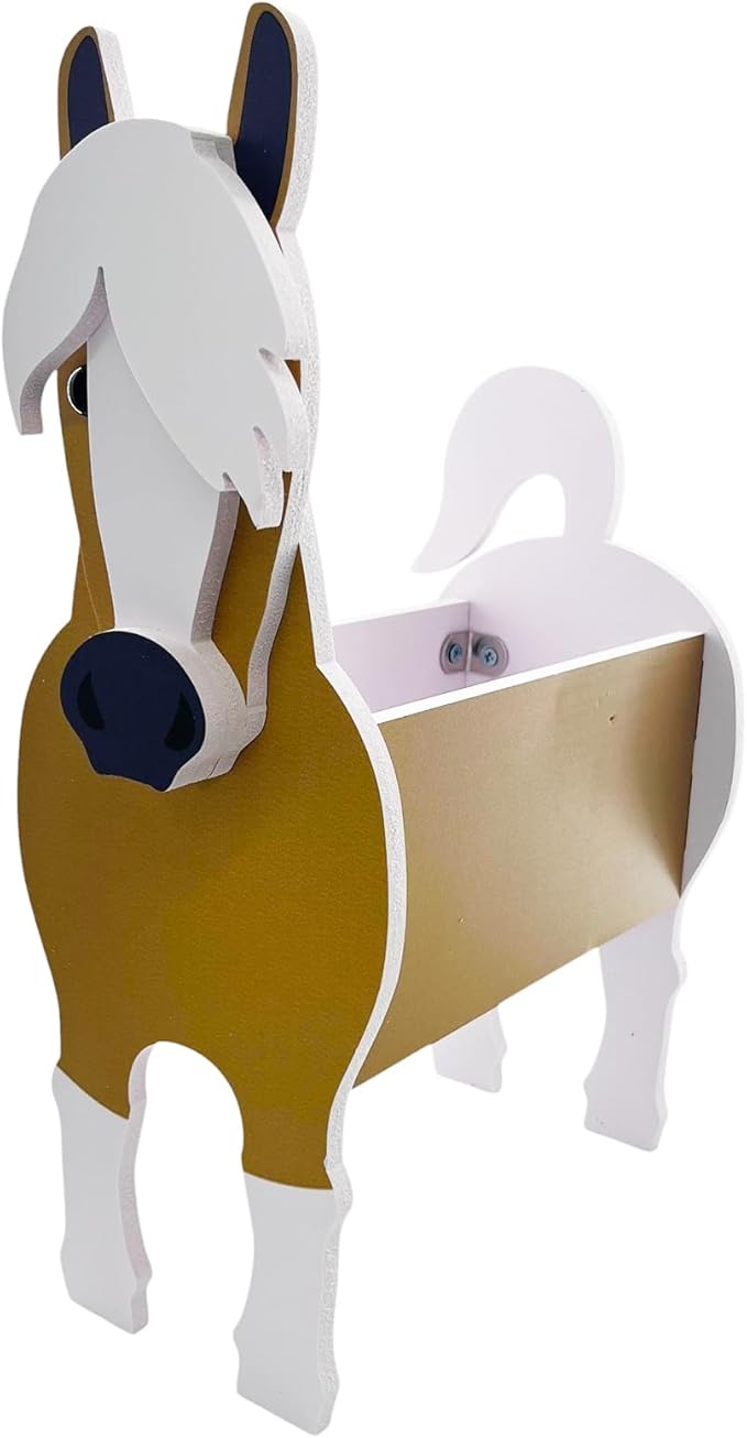 Light Of The City Animal Planter Plant Pot for Indoor and Outdoor Plants, Shaped Flower Pots, Animal Storage Container, Colorful Pet Planter Office and Home Decor Gifts (Horse)