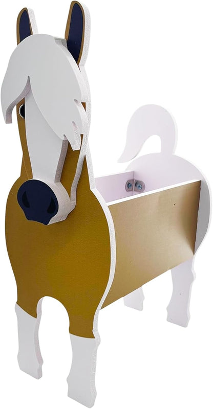 Light Of The City Animal Planter Plant Pot for Indoor and Outdoor Plants, Shaped Flower Pots, Animal Storage Container, Colorful Pet Planter Office and Home Decor Gifts (Horse)