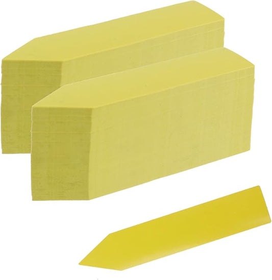 200 Pcs 4" Plant Tags Seed Plastic Plant Name Tags Garden Labels Markers for Outdoor Indoor Garden, Yellow