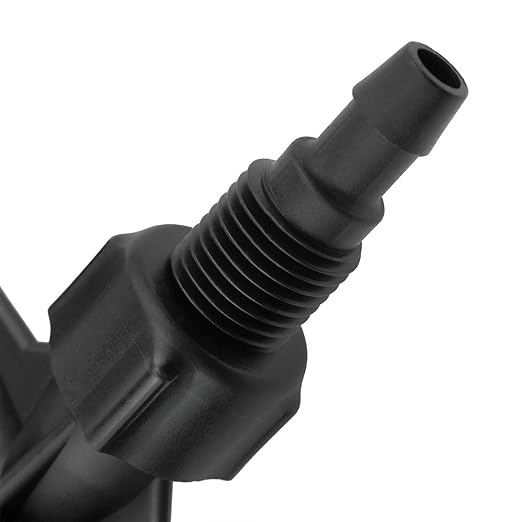 Lovelysp 1PCS Black 3/4 Inch Irrigation Venturi Tube Fertilizer Injector Venturi Fertilizer Applicator Syringe for Outdoor Garden Agricultural Irrigation Equipment and Tools