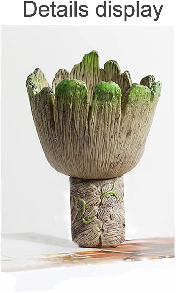 Pack of 4, Succulents Pot, Cute Succulent Pot Flower Succulent Planters Live, Flower Pot Pencil Pen Holder Gift for Delight of Life