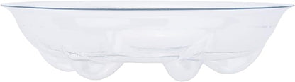 6 Pack Heavy Duty Clear Plastic Plant Saucer Sturdy Pot Tray,Plant Water Catcher Clear Thick Plastic Heavy Duty Plant Sturdy Saucer Drip Trays for pots (6 INCH)