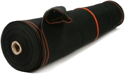 Safety Debris Construction Heavy Duty Netting (10' x 150', 1/16" Mesh, Black) - Fire Retardant, UV Treated for Scaffolding, Dust Control, Construction Barrier Fencing, Wind Block, and Site Protection