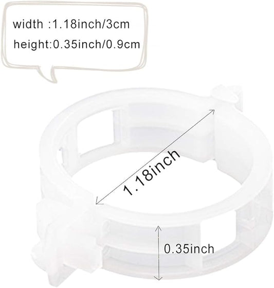 OJYUDD 300 PCS Plant Support Garden Clips,Tomato Vine Clips,Durable Crop Clips in White for Flower Vine Twine Tomato Orchid to Grow Upright and Healthier