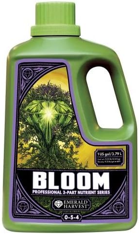 Emerald Harvest 723890 Bloom Gallon/3.8 Liter (4/Cs) fertilizers, 3.8 L, Natural