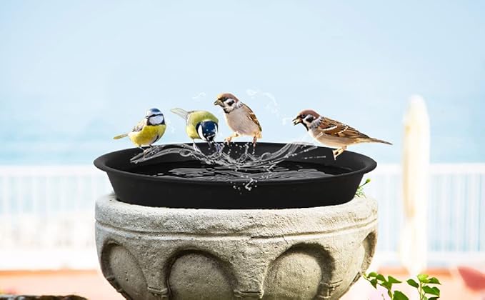 4 Pack 14Inch Plant Saucer Plastic Plant Saucer Drip Trays Plant Saucers for Indoors Outdoor Plant (14 inch 4Pack)