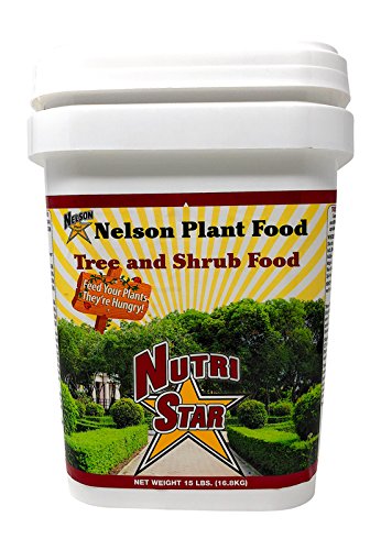 Nelson - Trees, Shrubs, & Evergreens Plant Food for In-Ground, Containers, & Patios, Granular Fertilizer, NutriStar 21-6-8 (15 lb.)